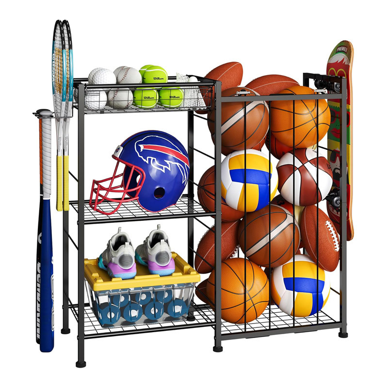 Sports Equipment Trade In - カスタマイズされた国境を越えた外国貿易供給 スポーツ用品収納ラック バスケットボール サッカー テニスラック 学校