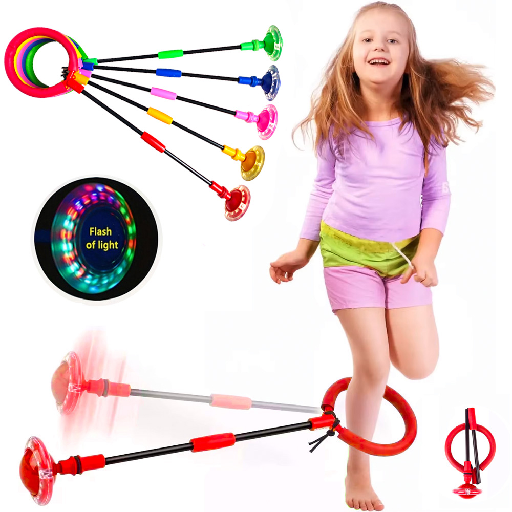 Bocce Ball Set - フラッシュ縄跳びボール子供片足屋外楽しいスポーツ子供ジャンプ力反応トレーニングスイングボール子供親ゲーム
