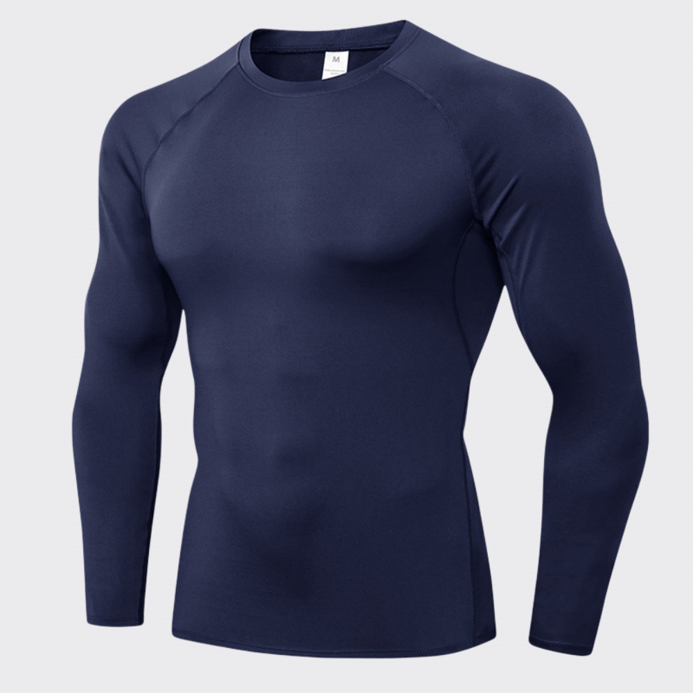 Sports Equipment Logos - 男性ボディービルスポーツ Tシャツ速乾性通気性ジムランニング長袖メンズ弾性フィットネストレーニングトップアウトドアレクリエーション