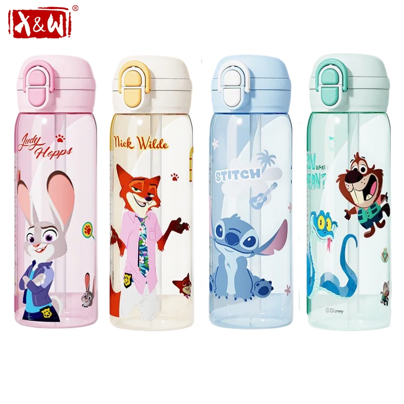 Sports Equipment Stores - X&W ディズニー 580ml スポーツボトル 子供用 BPAフリー