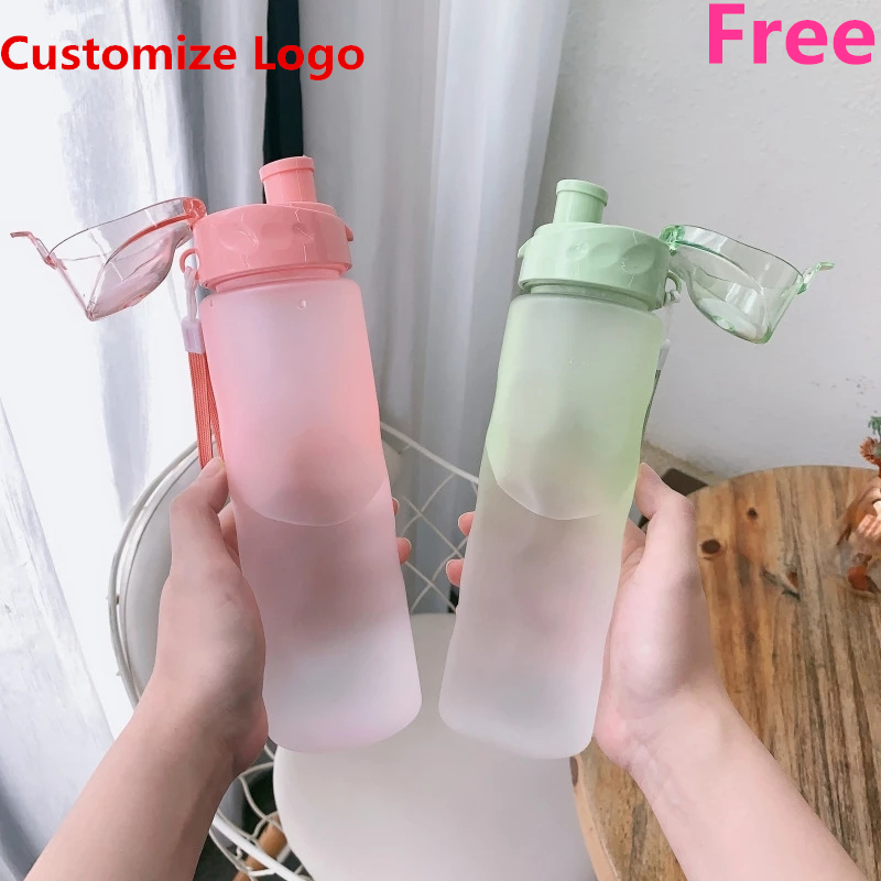 Sports Equipment Logos - カラフルなパーソナライズされたスポーツウォーターボトル,プラスチック,マット,700ml,飲料カップ,パーソナライズされたロゴ,新しいコレクション