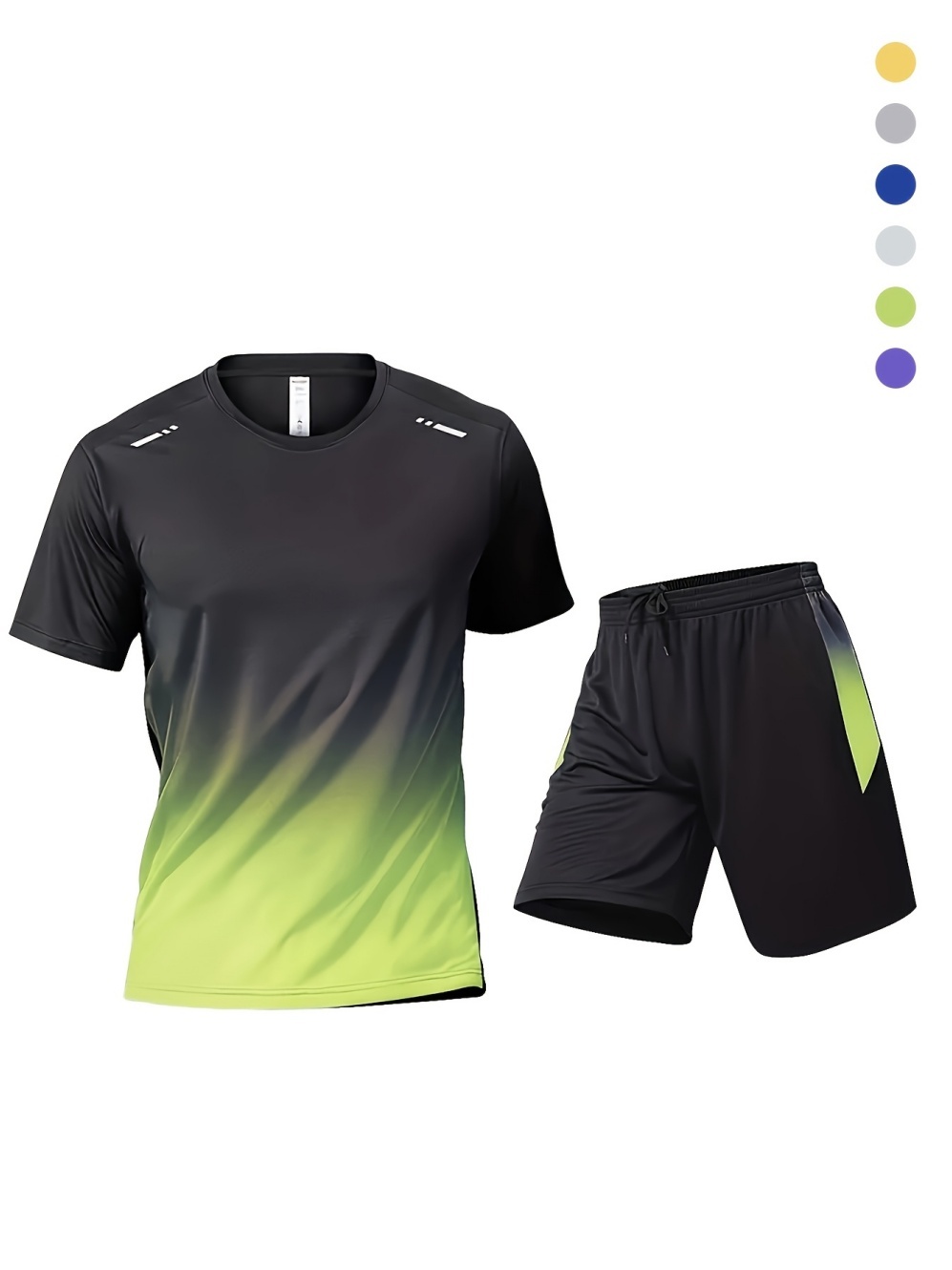 Sports Equipment Set - 2026年夏 メンズセットアップ 2ピース ショートパンツ スポーツスーツ メンズフィットネスウェア