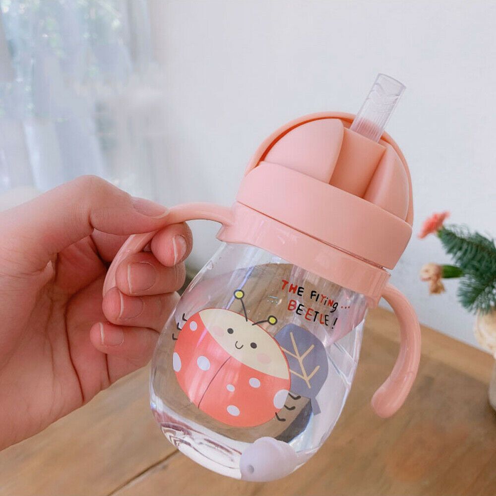 Sports Equipment Stores - ポータブルストロー,子供用,スポーツ,旅行,飲用ボトル,ウォーターカップ,かわいい漫画,屋外,350 ml