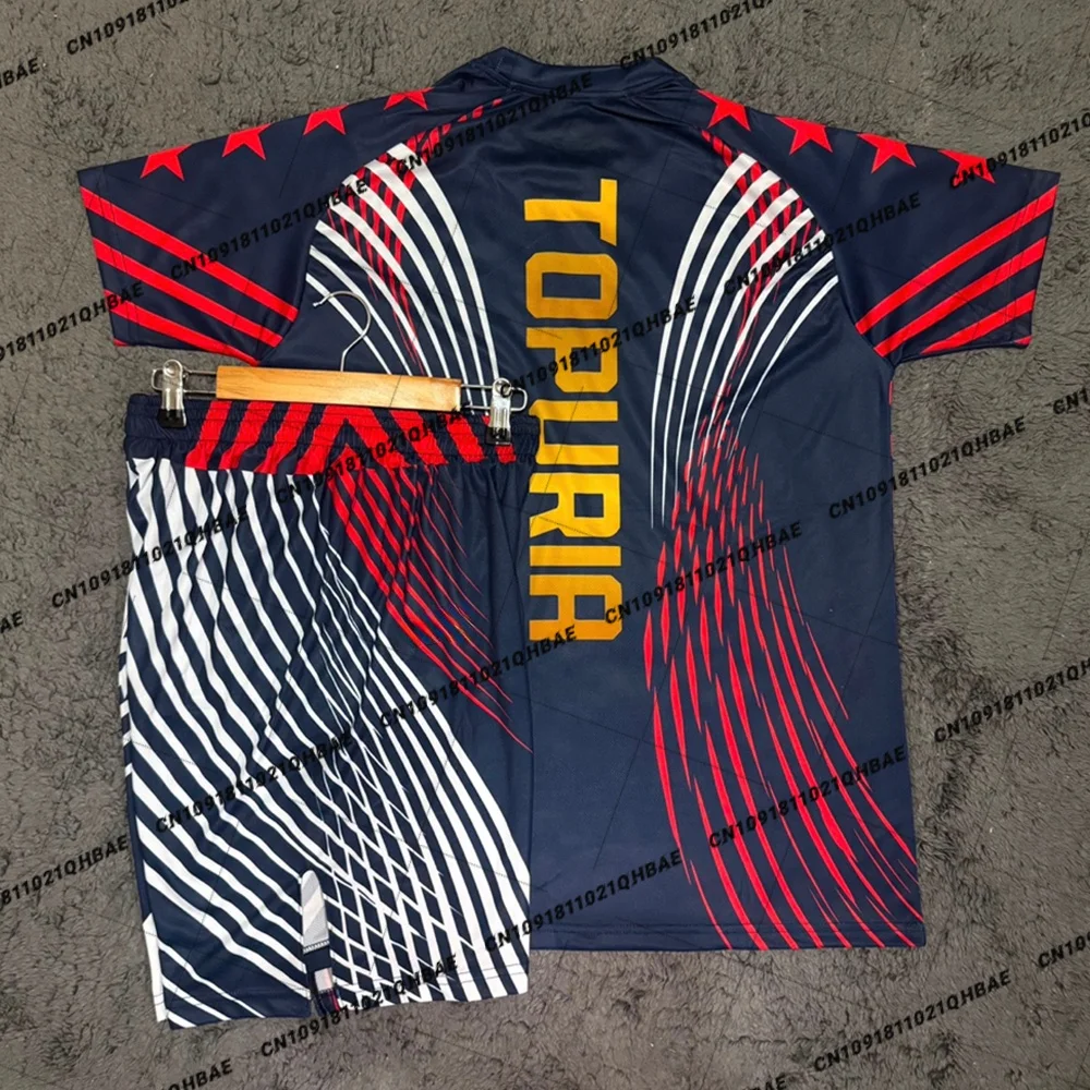 Sports Equipment Set - サマートップボクサーMMA八角形ケージ イリア・トプルヤ Tシャツショーツセット メンズスポーツトレーニングランニングセット 速乾性ファイトセット