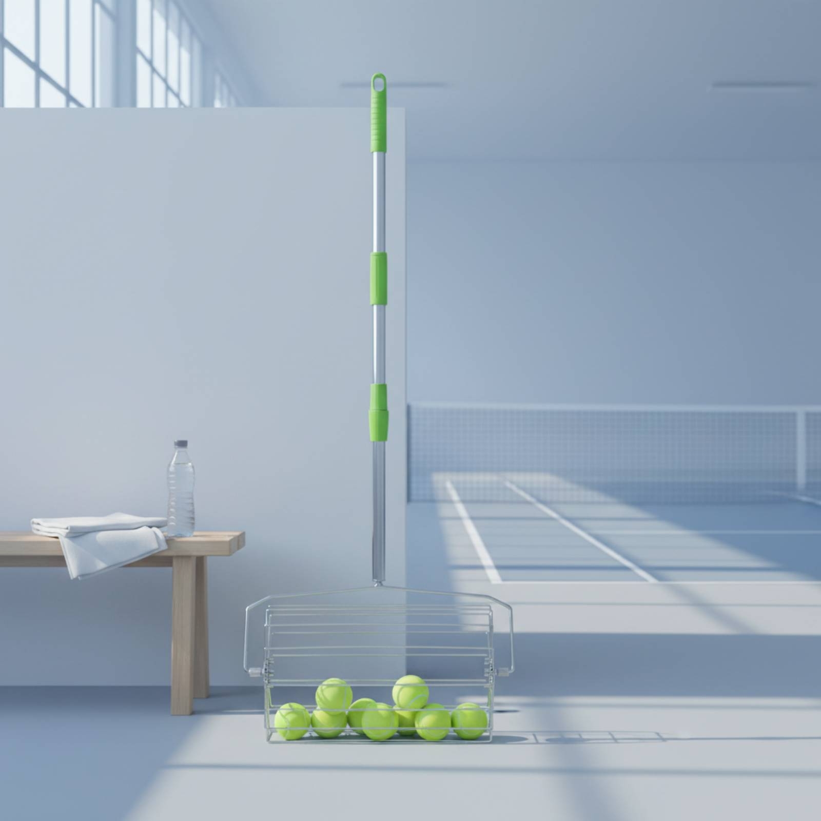 Sports Equipment For Training - 調節可能なピックルボールピッカー 大容量ピックルボールボールピッカー ローリングボールコレクター トレーニング用ポータブルスポーツ用品