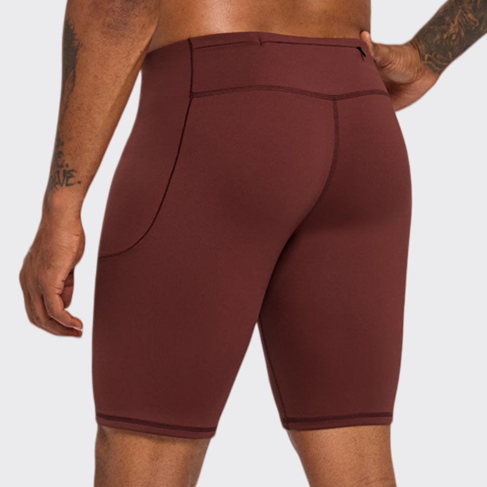 Sports Equipment Logos - 新しいメンズランニングショーツ夏ジムスポーツウェア男性速乾ストレッチジョギングアウトドアスポーツショーツポケット付き男性服