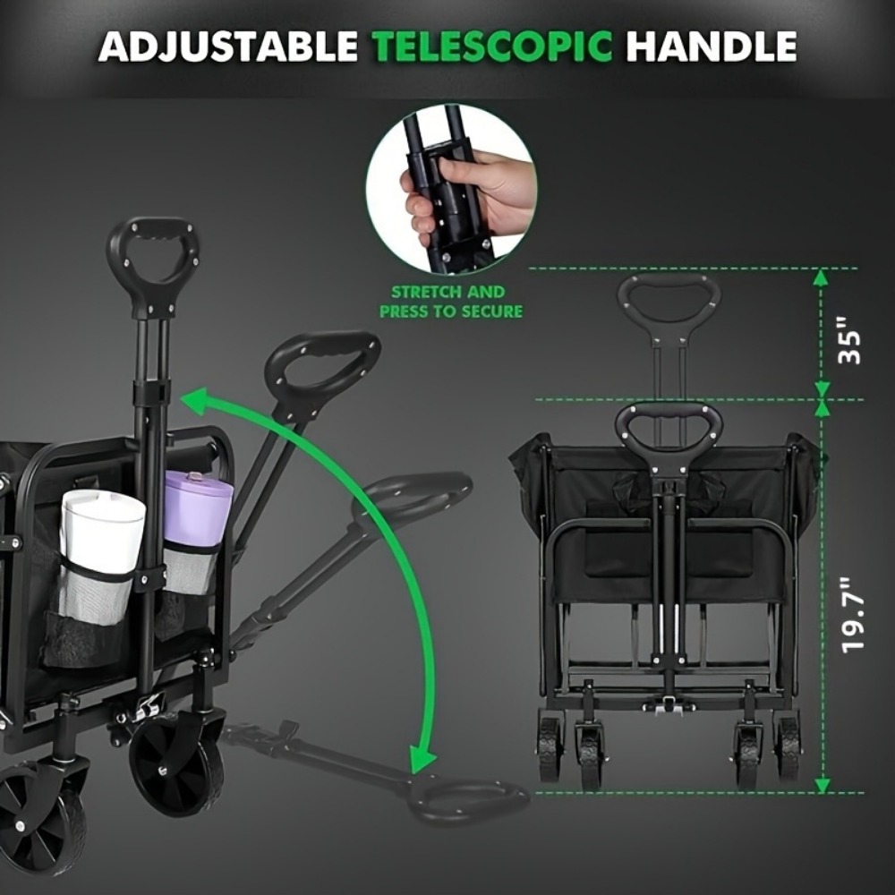 頑丈な折りたたみ式トロリー、あらゆる地形に対応するペットカー - Sports Equipment Trolley のレビューと価格