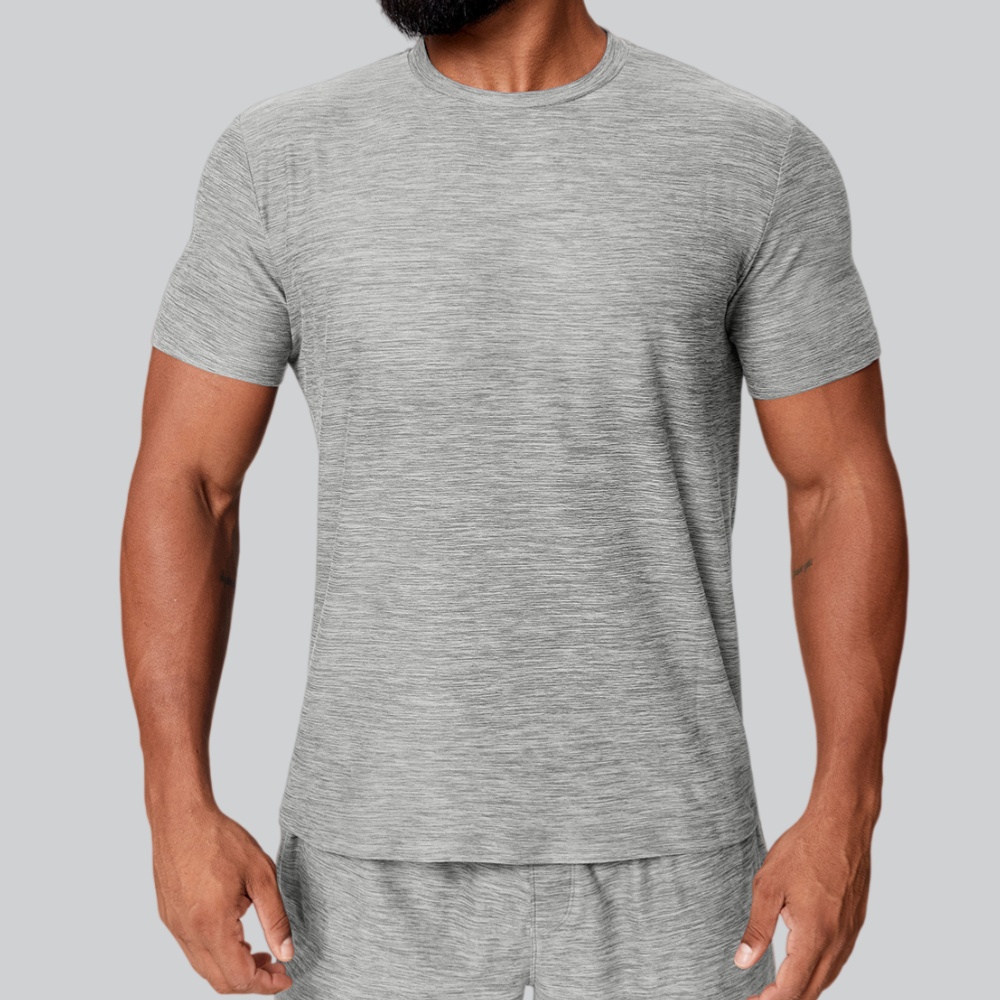 メンズ夏フィットネス速乾 Tシャツスポーツウェアジムランニン - Sports Equipment Logos のレビューと価格