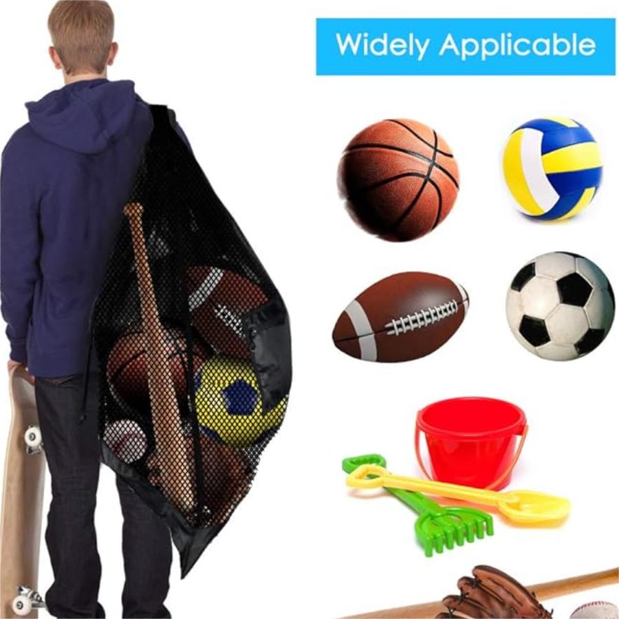 ショルダーストラップ付きの大きなメッシュスポーツバッグ、バス - Sports Equipment Stores のレビューと価格