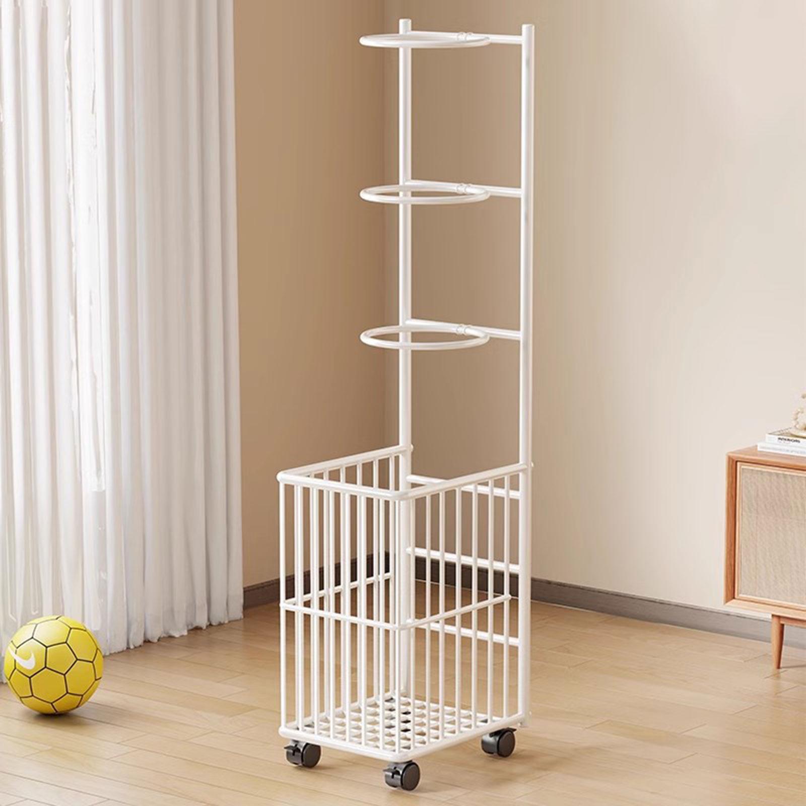 ローリングスポーツ用品オーガナイザー、鉄製ヨガマット収納ラッ - Sports Equipment Trolley のレビューと価格
