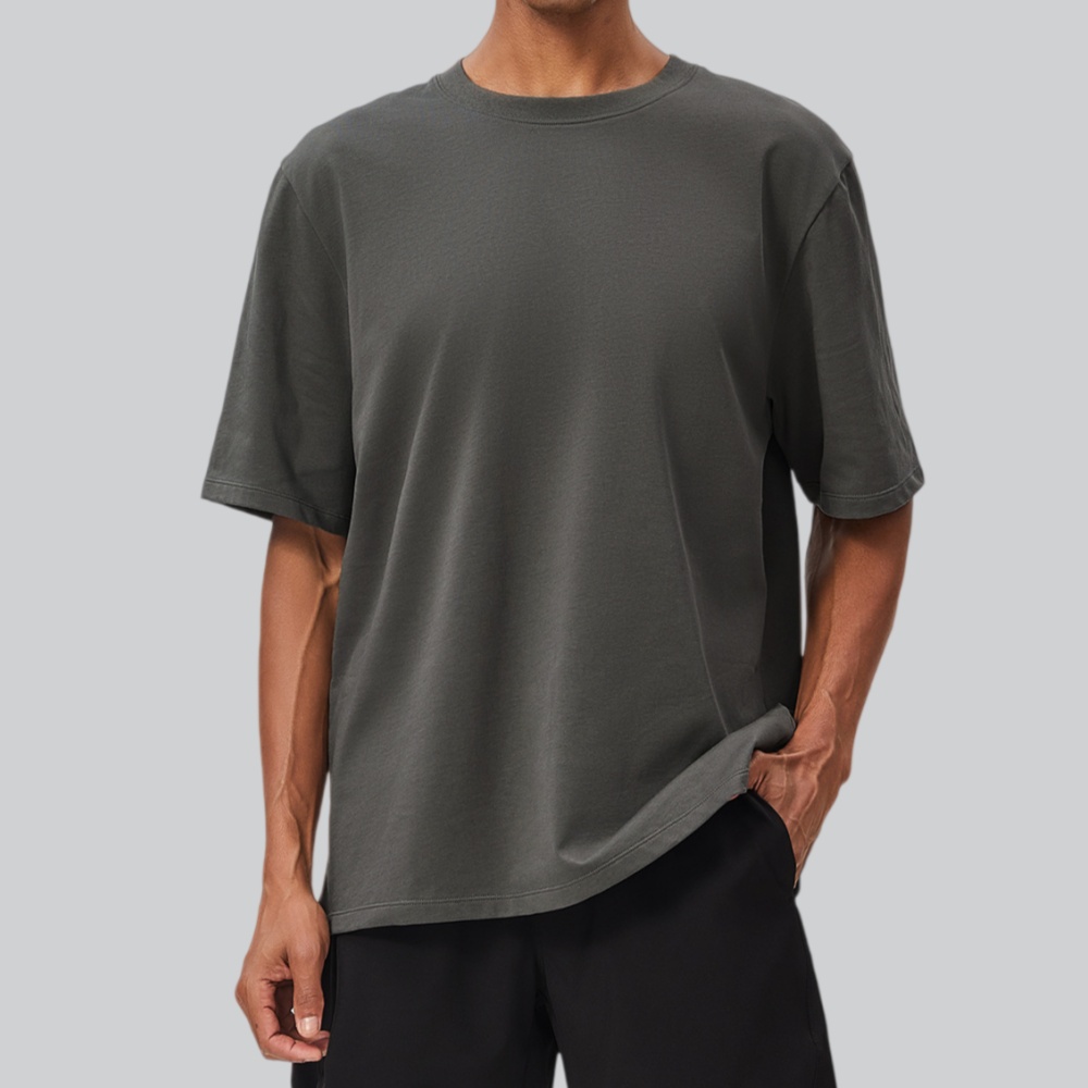 メンズ ソリッドカラー ランニング スポーツ Tシャツ ジム - Sports Equipment Logos のレビューと価格