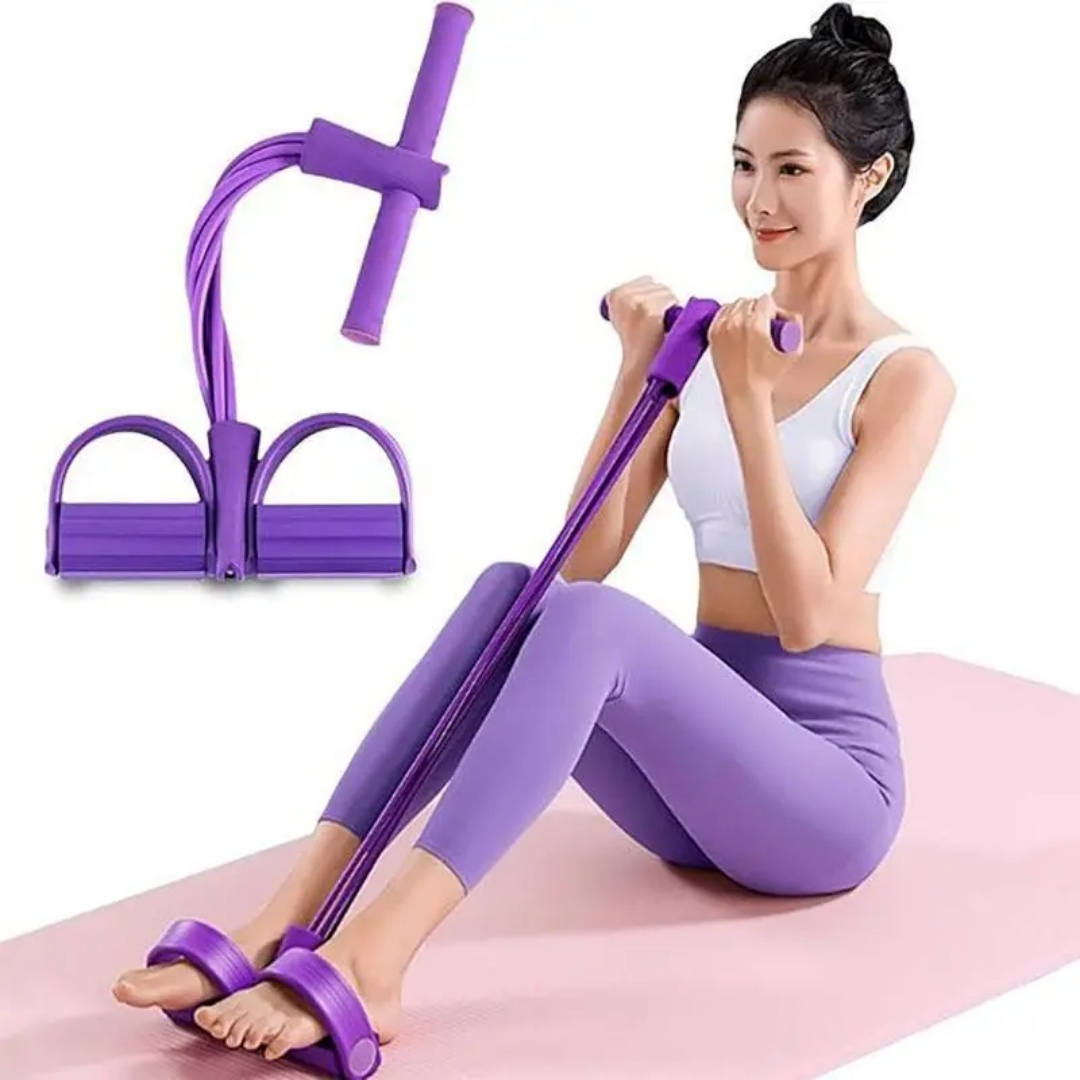 21本のフィットネスレジスタンスバンド-6チューブペダルアン - Sports Equipment Names のレビューと価格