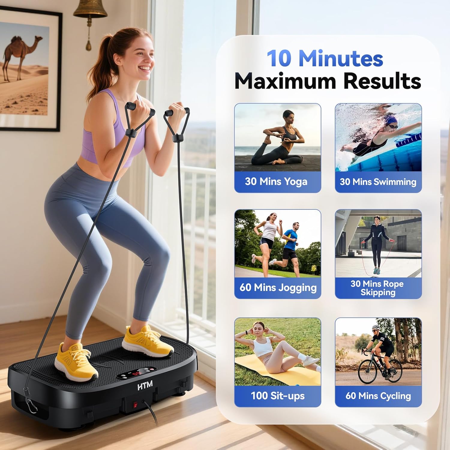 振動プレート脂肪燃焼フィットネスプラットフォーム全身120レ - Sports Equipment Names のレビューと価格