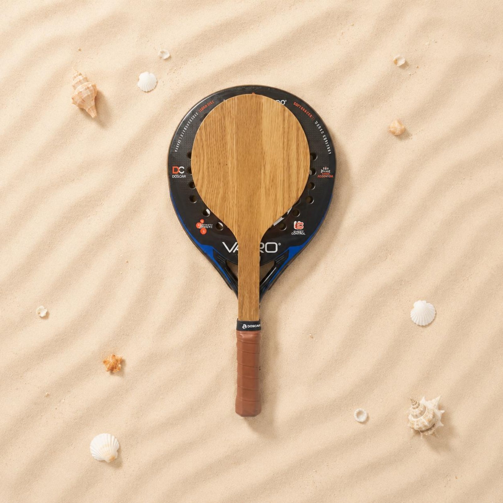 木製ビーチテニスラケット ビーチトレーニングラケット 快適な - Bocce Ball Set のレビューと価格