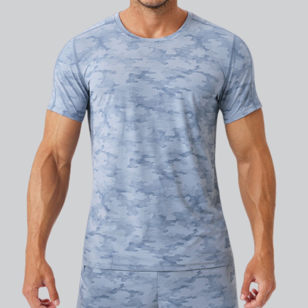 メンズラウンドネック Tシャツ スポーツウェア 夏 ランニン - Sports Equipment Logos のレビューと価格