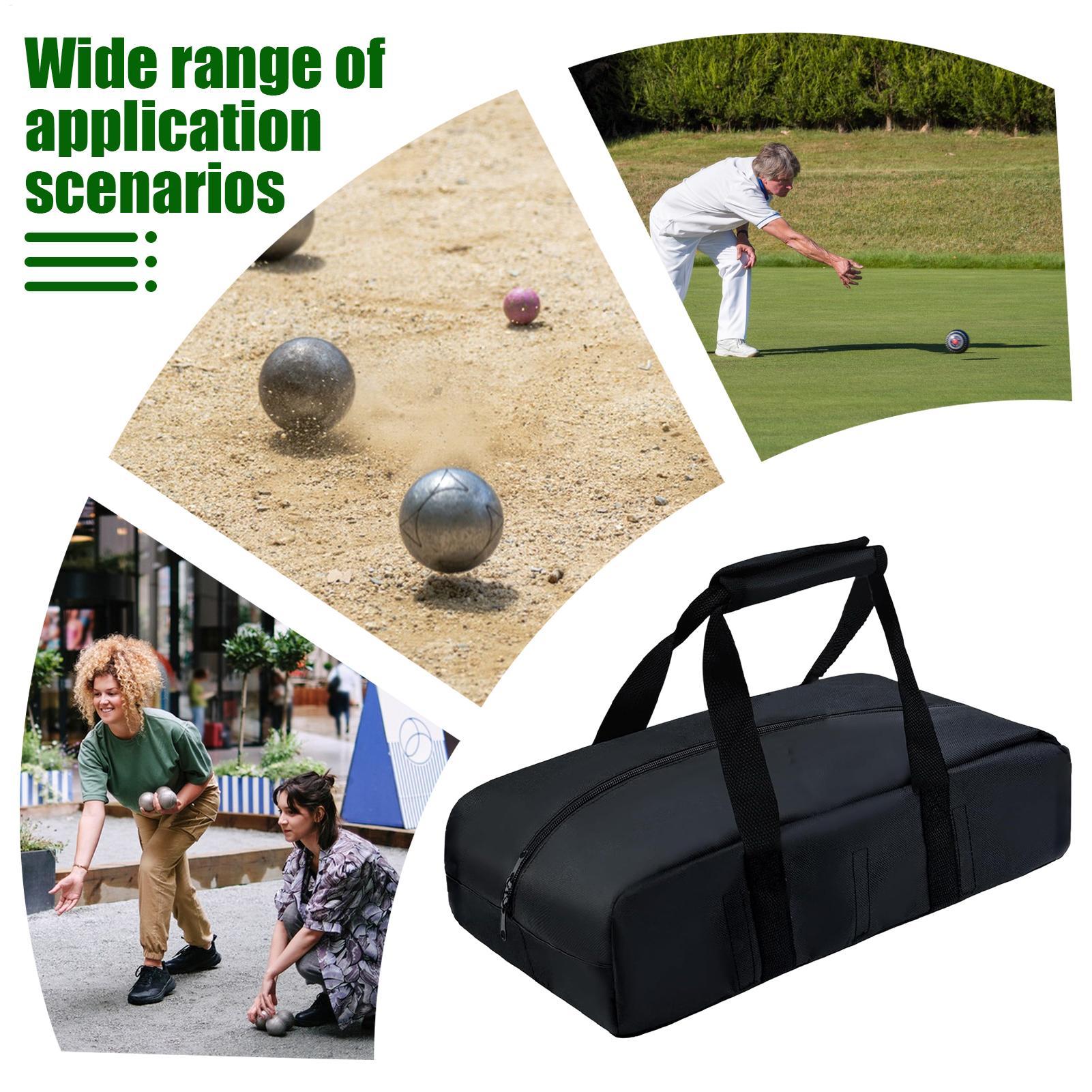ボールバッグ 8コンパートメント 防水トート 快適なボッチボ - Bocce Ball Set のレビューと価格
