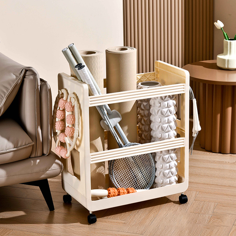 多機能トロリー収納ラック、ヨガマットホルダー、スポーツ用品、 - Sports Equipment Trolley のレビューと価格
