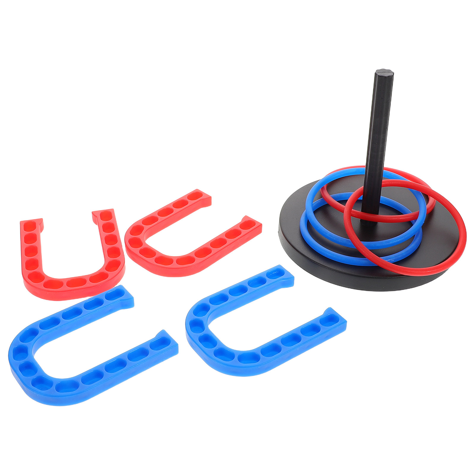 1セット子供用教育用プラスチック製蹄鉄とリングセット手と目の - Horseshoe Game Set のレビューと価格