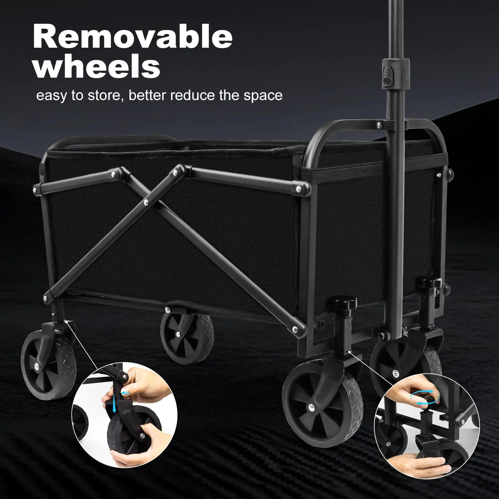 SZHLUXヘビーデューティー折りたたみ式ワゴン、ポータブル - Sports Equipment Trolley のレビューと価格