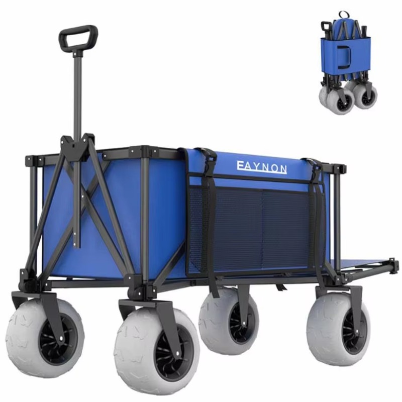 YTUIN OEM拡張大型スポーツワゴンカート折りたたみ式ビ - Sports Equipment Trolley のレビューと価格