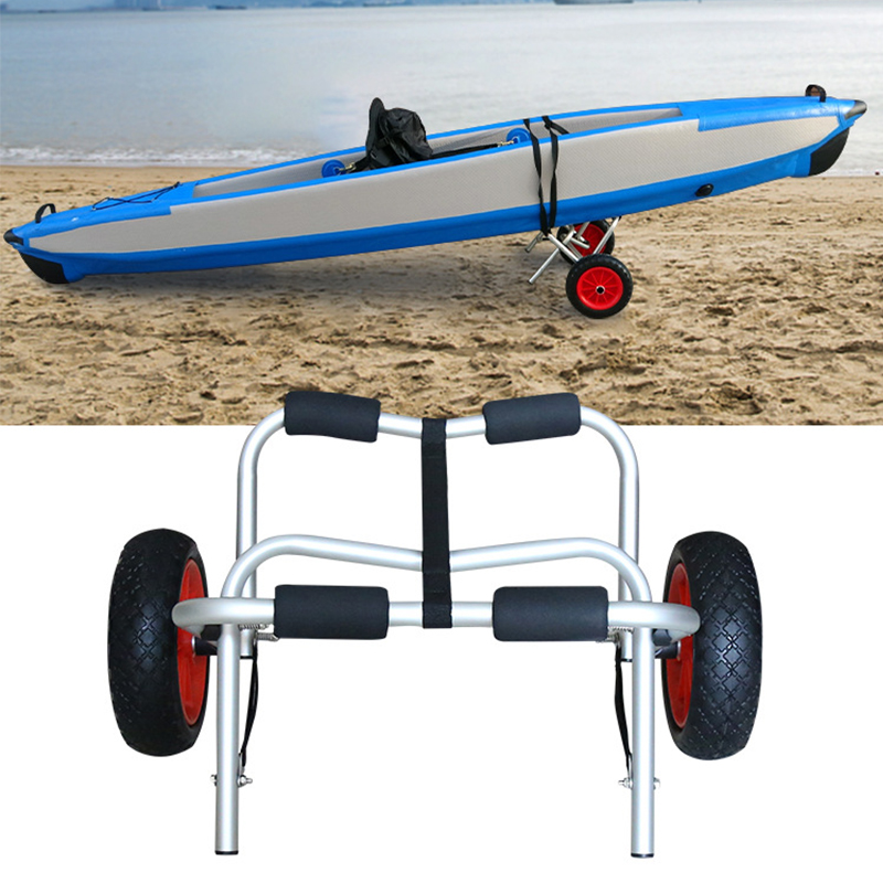 ポータブル折りたたみカヤックトロリー、ユニバーサルカヌーハン - Sports Equipment Trolley のレビューと価格