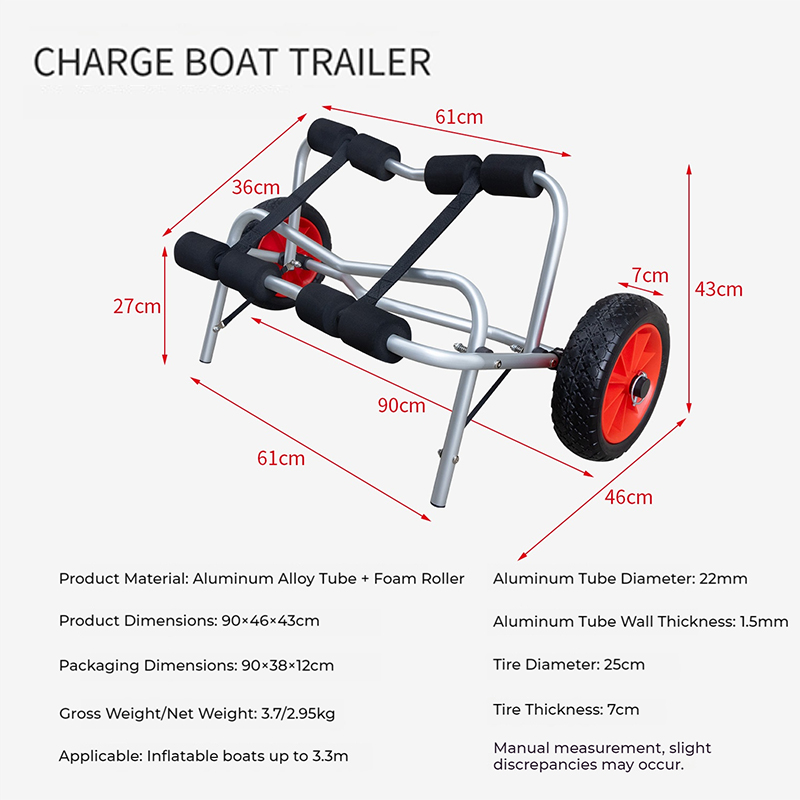 ポータブル折りたたみカヤックトロリー、ユニバーサルカヌーハン - Sports Equipment Trolley のレビューと価格