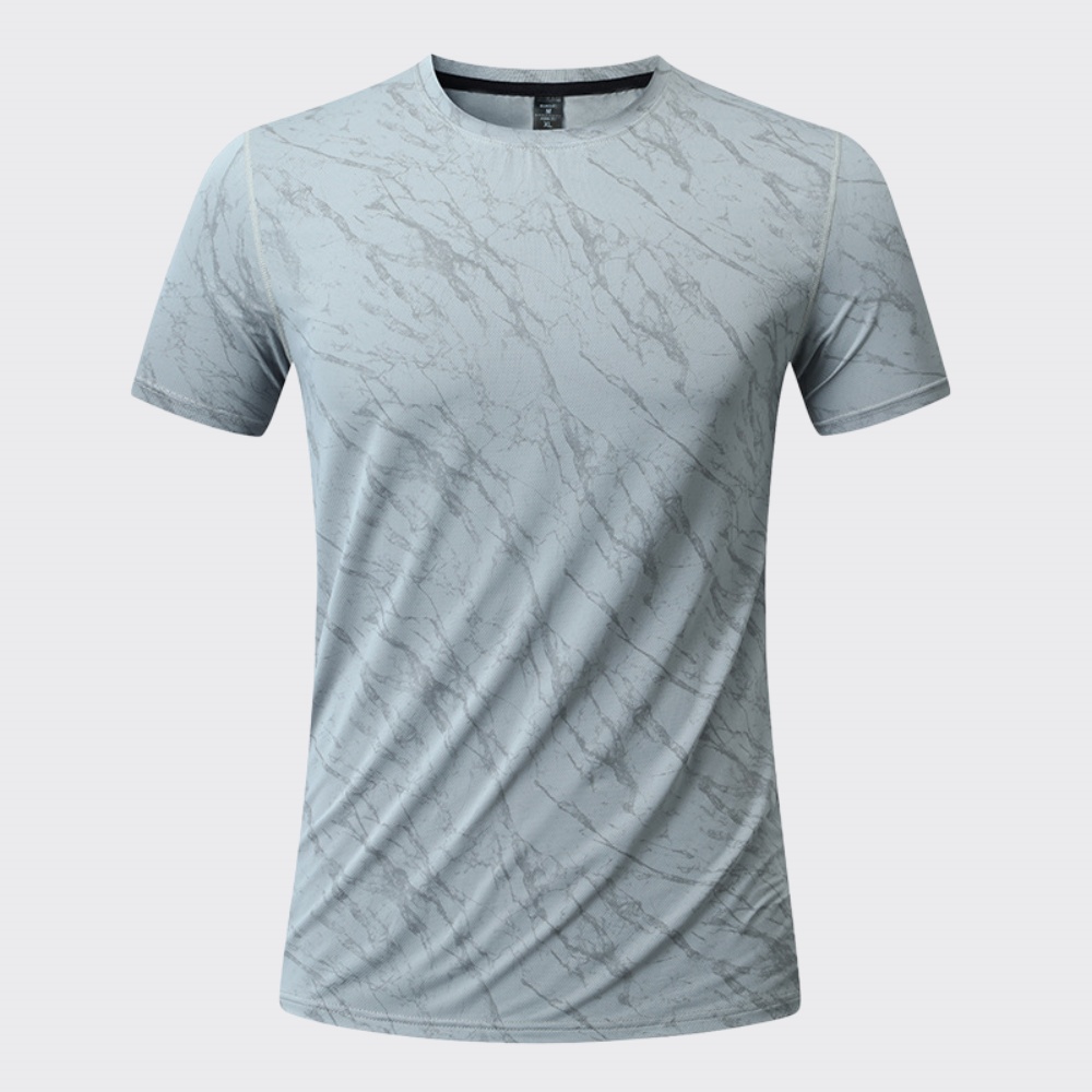 夏のメンズ速乾フィットネス Tシャツ半袖男性ジムフィットネス - Sports Equipment Logos のレビューと価格
