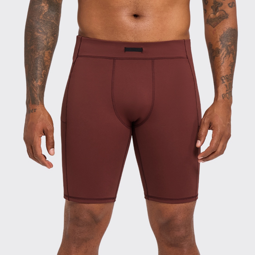 新しいメンズランニングショーツ夏ジムスポーツウェア男性速乾ス - Sports Equipment Logos のレビューと価格